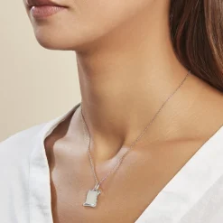 Pendentif Zodiaque Parchemin Argent Blanc