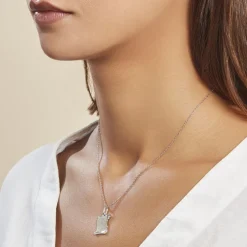 Pendentif Zodiaque Parchemin Argent Blanc