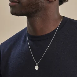 Pendentif Zodiaque Rond Argent Blanc