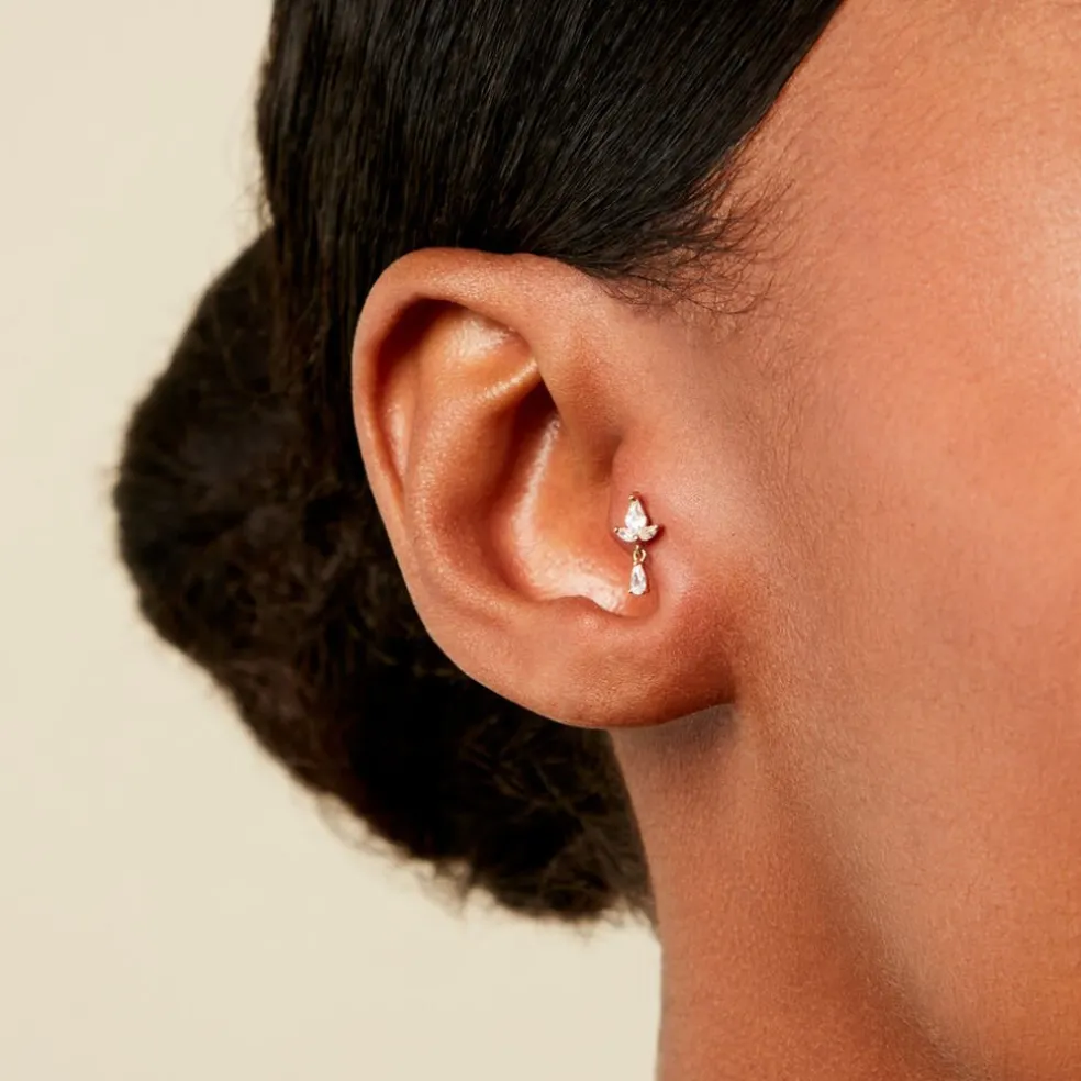 Piercing Afanasy Or Jaune Oxyde De Zirconium