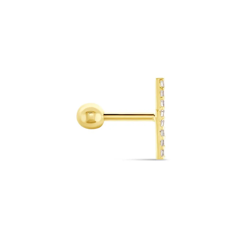 Piercing Barak Or Jaune Oxyde De Zirconium