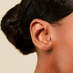 Piercing Claudelle Argent Blanc Oxyde De Zirconium