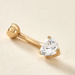 Piercing Cornelis Or Jaune Oxyde De Zirconium