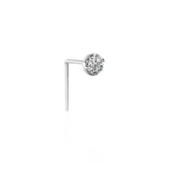 Piercing De Nez Demetrie Or Blanc Diamant