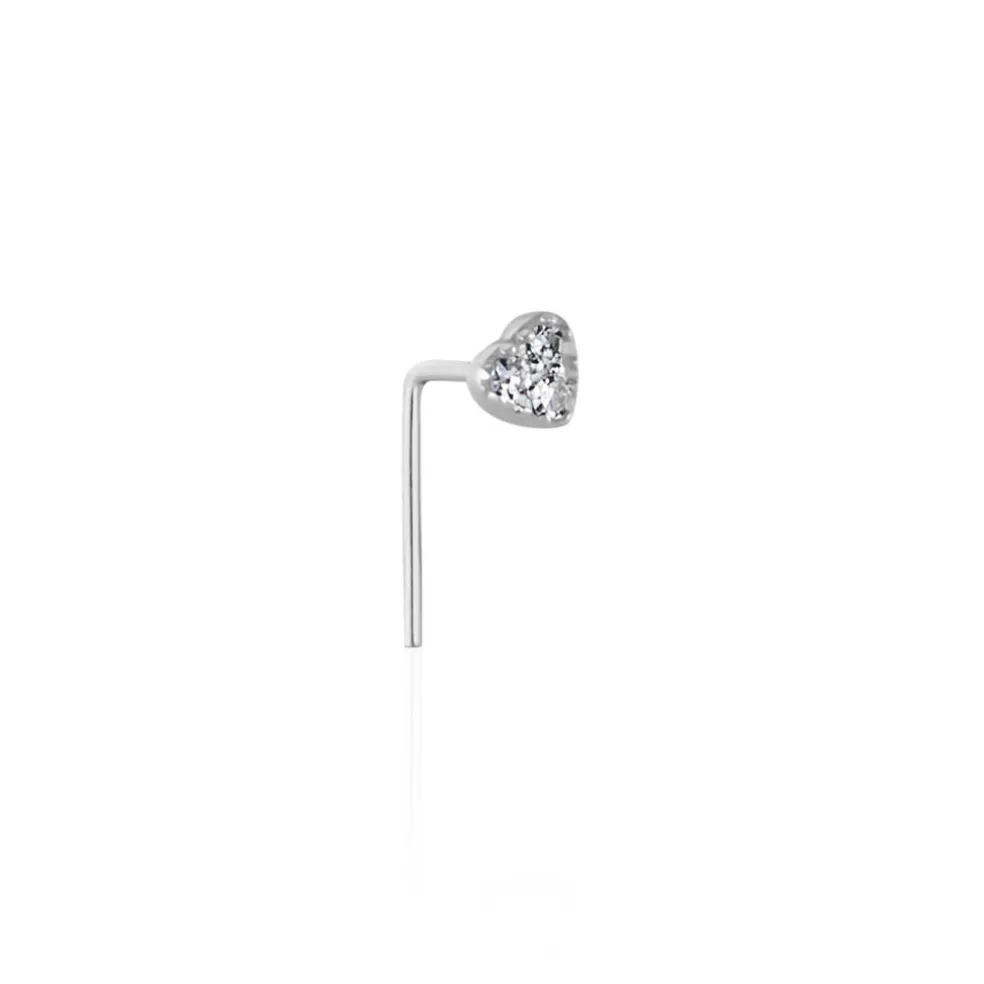 Piercing De Nez Demetrie Or Blanc Diamant