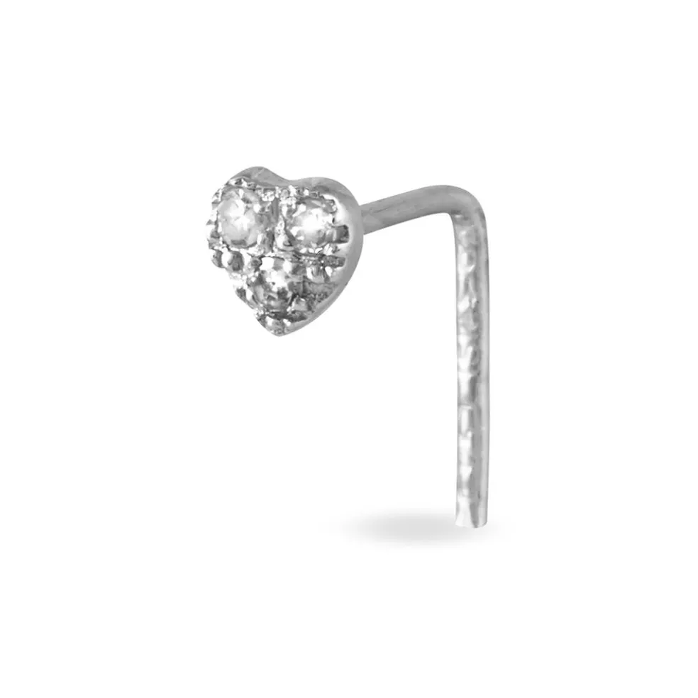 Piercing De Nez Demetrie Or Blanc Diamant