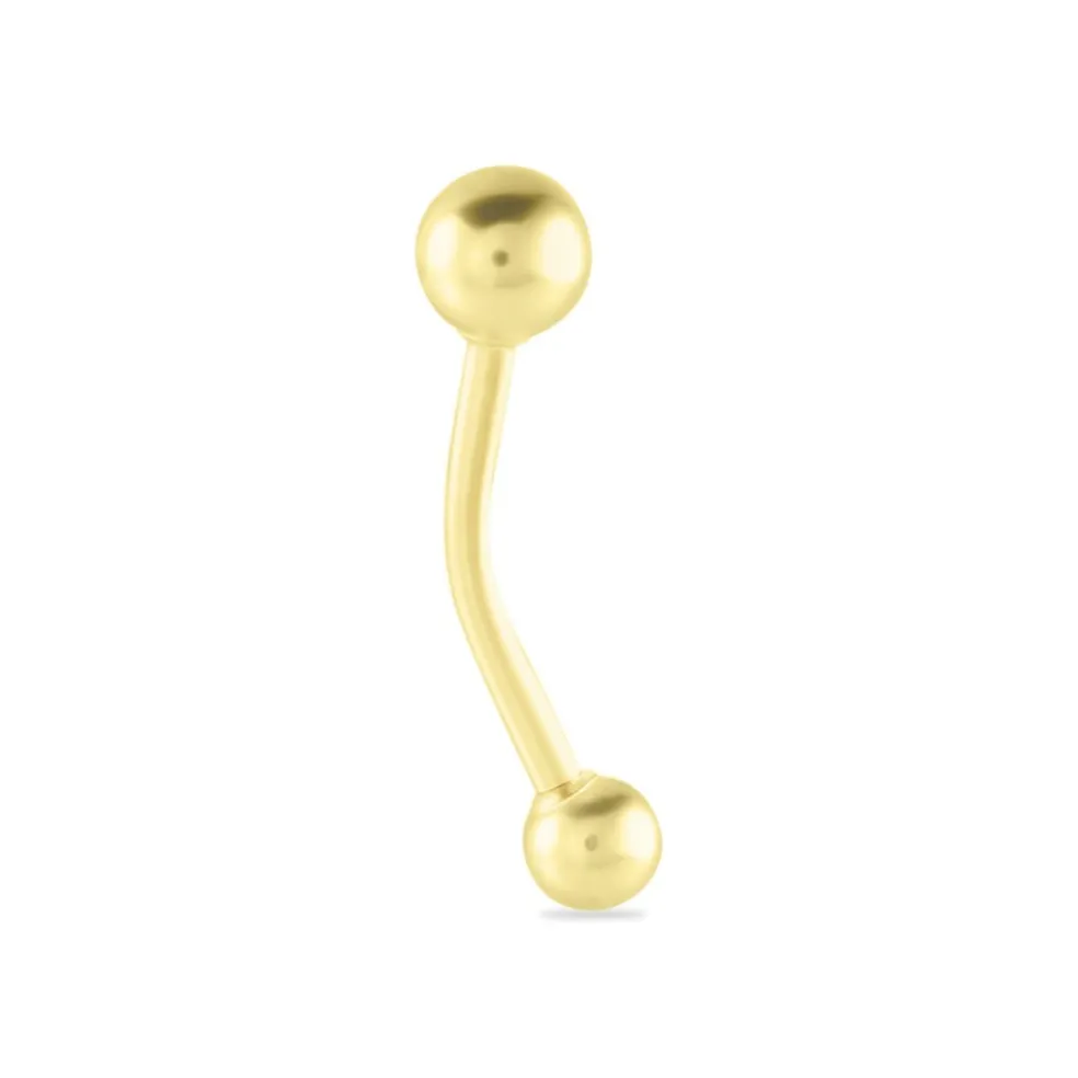 Piercing De Nombril Or Jaune Arenaria