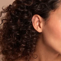 Piercing D'hélix Annecy Acier Jaune Cristal