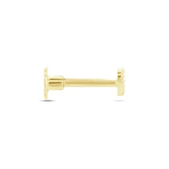 Piercing D'oreille Or Jaune Adasonia Oxydes De Zirconium
