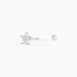 Piercing D'oreille Unitaire Argent Percy Oxyde De Zirconium