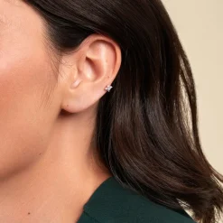 Piercing D'oreille Unitaire Argent Galihya Oxydes De Zirconium