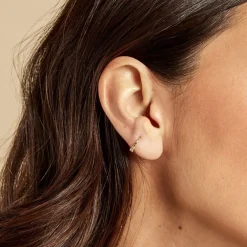 Piercing D'oreille Unitaire Dervila Or Jaune Oxyde De Zirconium