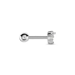 Piercing D'oreille Unitaire Nara Argent Blanc Oxyde De Zirconium