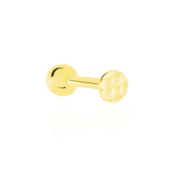 Piercing D'oreilles Or Jaune Joanina Boule