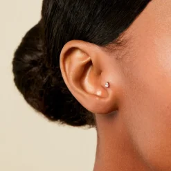 Piercing Dulcy Argent Blanc Oxyde De Zirconium