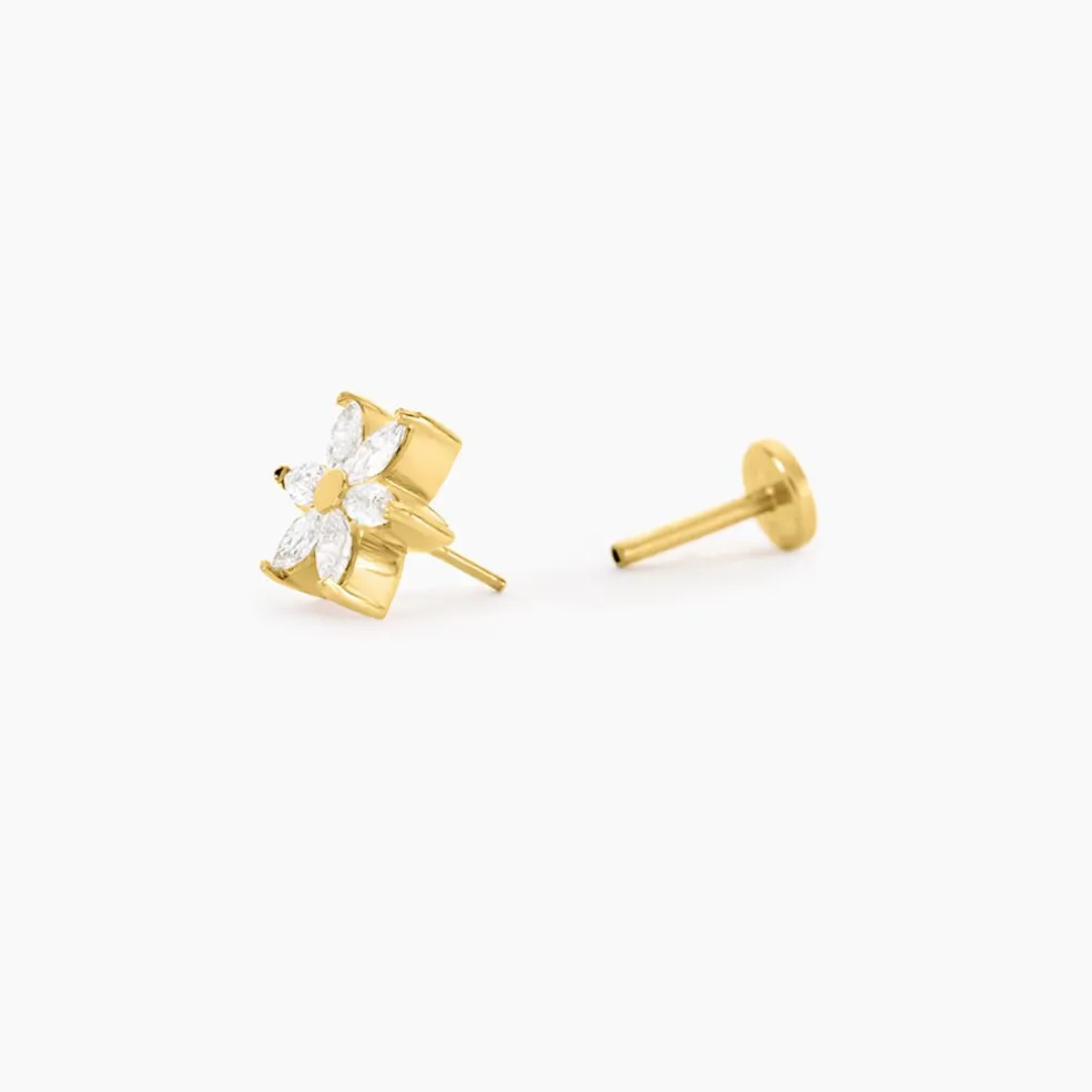 Piercing Finna Acier Jaune Oxyde De Zirconium