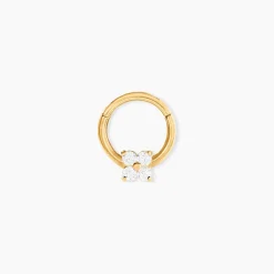 Piercing Fu Or Jaune Oxyde De Zirconium