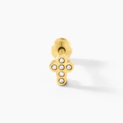 Piercing Maanta Acier Jaune Oxyde De Zirconium