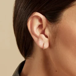 Piercing Maarta Titane Doré Oxyde De Zirconium