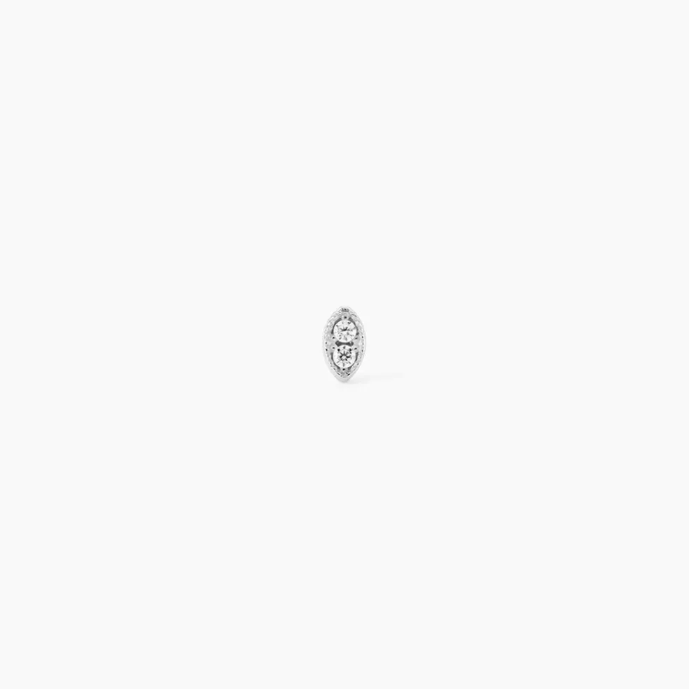 Piercing Oliviana Argent Blanc Oxyde De Zirconium