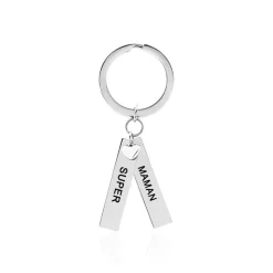 Porte Clefs Galmiere Acier Blanc