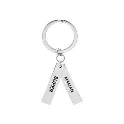 Porte Clefs Galmiere Acier Blanc
