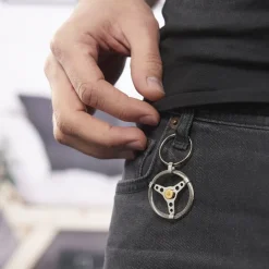 Porte Clefs Mariemeae Acier Bicolore