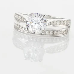 Solitaire Aarone Or Blanc Oxyde