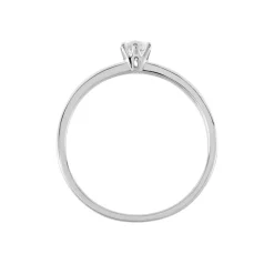Solitaire  Natalia Pl Platine Blanc Diamant