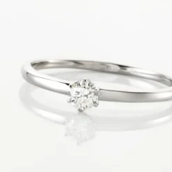 Solitaire  Natalia Pl Platine Blanc Diamant