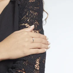 Solitaire  Natalia Pl Platine Blanc Diamant