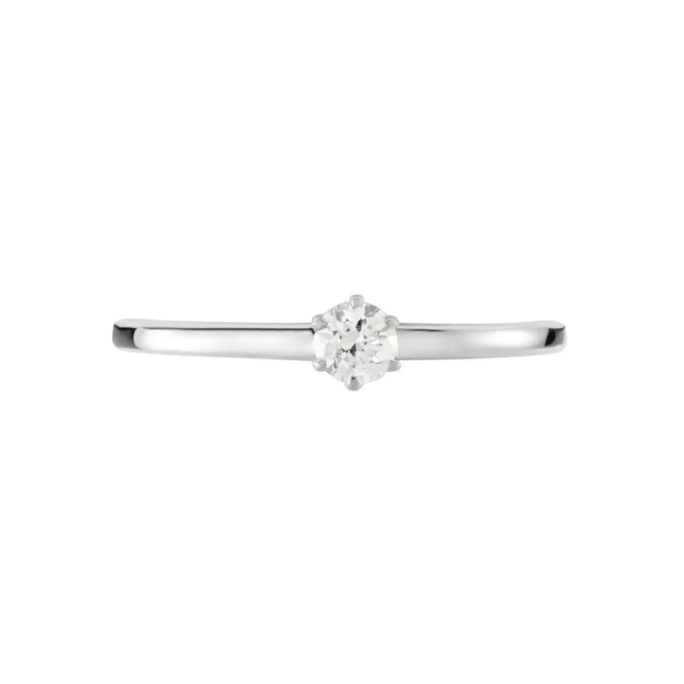 Solitaire Natalia Platine Blanc Diamant