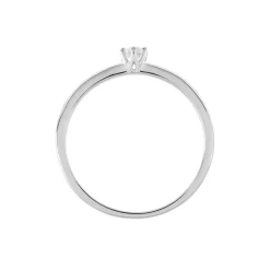 Solitaire Natalia Platine Blanc Diamant