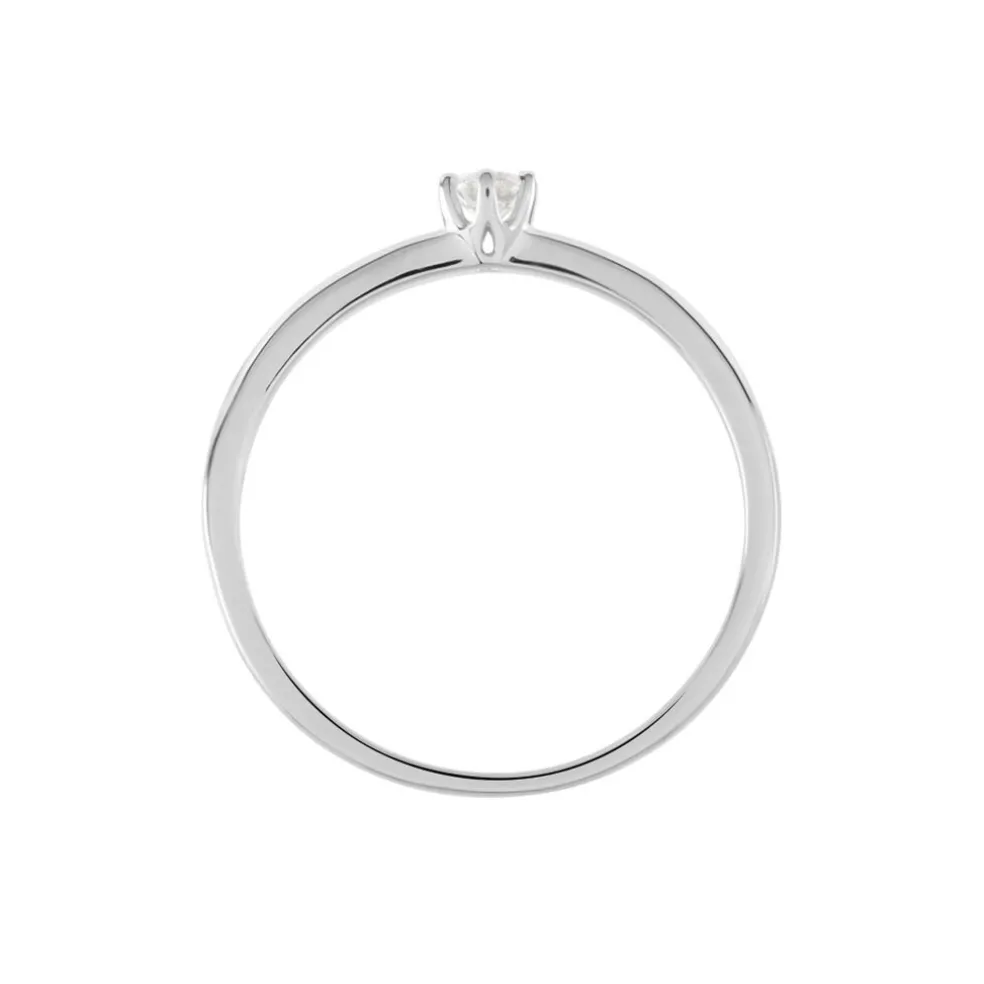 Solitaire Natalia Platine Blanc Diamant