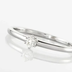 Solitaire Natalia Platine Blanc Diamant