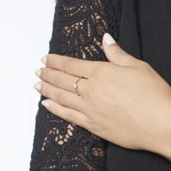 Solitaire Natalia Platine Blanc Diamant