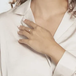 Solitaire Or Jaune Philys Oxyde De Zirconium